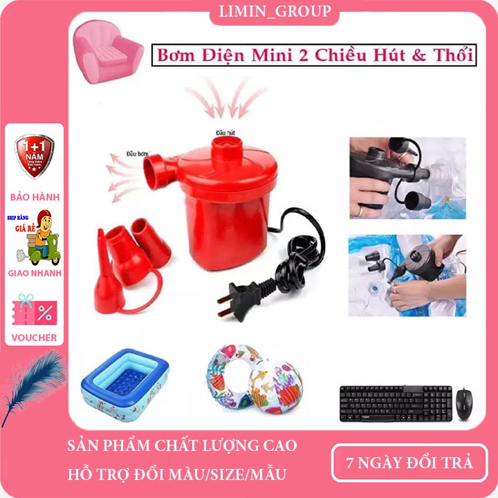 Bơm điện B22 dùng cho bơm bể phao bơi 2 chiều Hút & Thổi