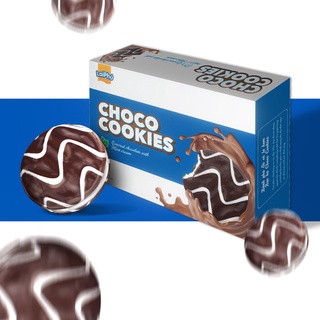 Bánh Phủ Socola Kem Bạc Hà Choco Cookies 168G