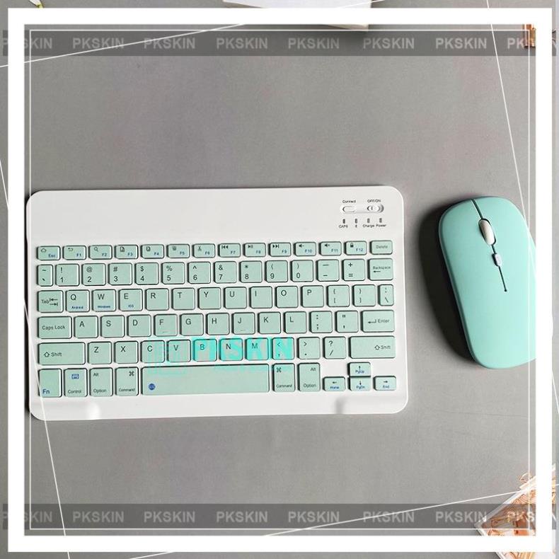 Combo bàn phím và chuột bluetooth không dây 10 inch dành cho điện thoại , laptop , máy tính bảng