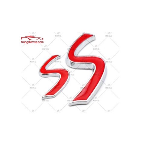 Logo Dán Xe Ô Tô Thể Thao Chữ S - Phù Hợp Với Các Dòng Xe Thể Thao, Cá Tính
