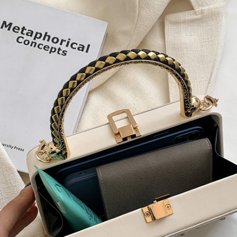 Túi Hộp Đeo Chéo Đính Kim Cương Giả Thời Trang Dành Cho Nữ