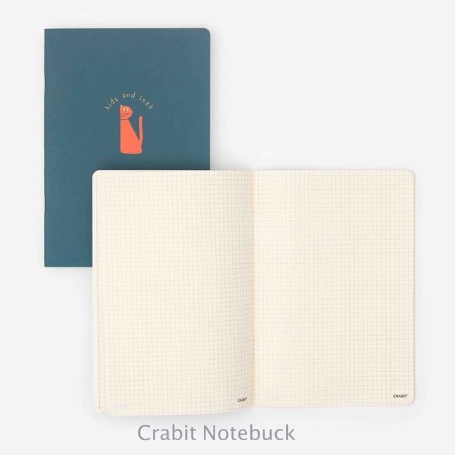 Grid Notebook - Vở kẻ ô vuông - Vở Grid Crabit 120 trang