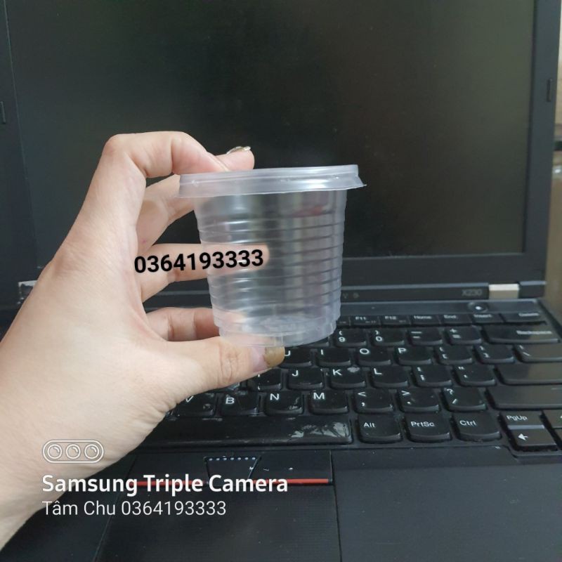 50 Cốc nhựa có nắp 140ml đựng sốt, nước chấm, thịt, rau, cháo | BigBuy360 - bigbuy360.vn