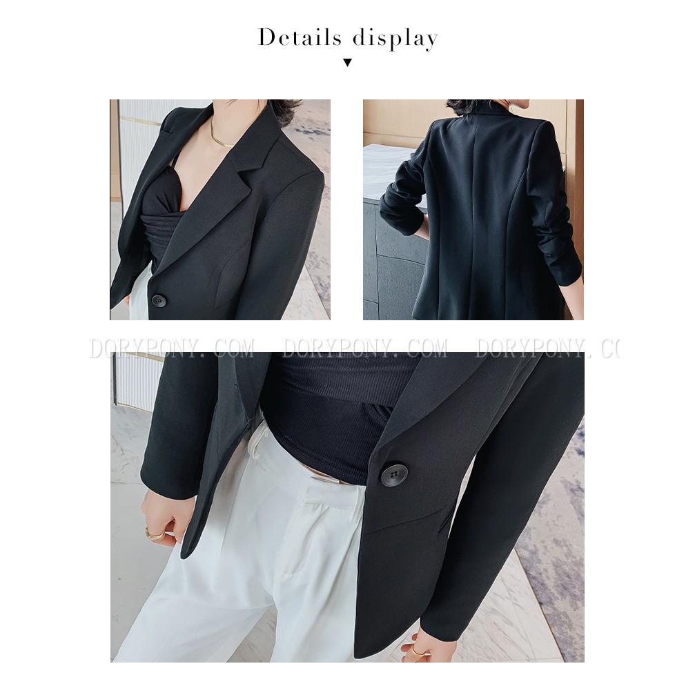ÁO KHOÁC BLAZER NGẮN short slim JACKET TRENDY – AK084 (ĐEN) - [DORYPONY] | BigBuy360 - bigbuy360.vn
