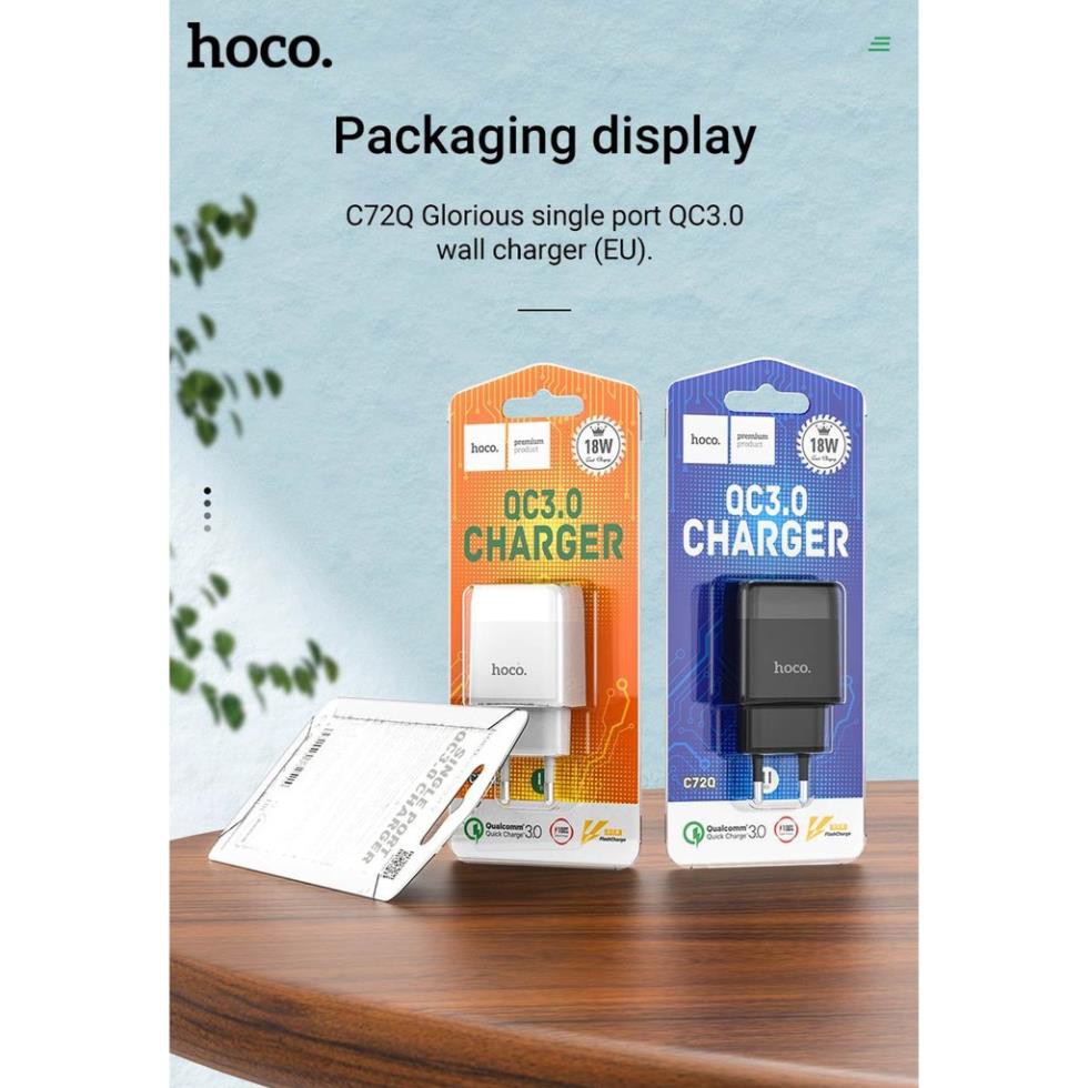 [hoco] CỦ SẠC NHANH HOCO C72Q DÒNG QC3.0/18W