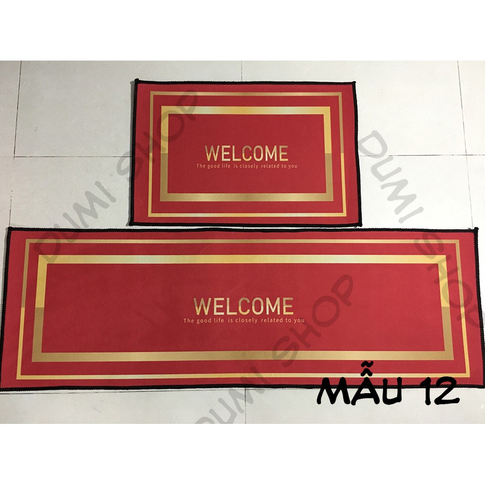 Bộ 2 Thảm Bếp 3D Chống Trượt Nhiều Mẫu Cực Đẹp 40*60 + 40*120 Cm – Dumi Shop