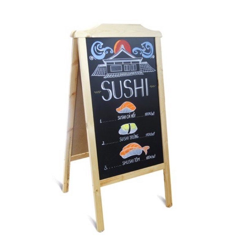 Bảng menu gỗ ITALA 60x120cm.