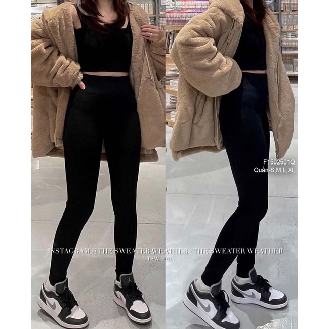 Quần legging đen