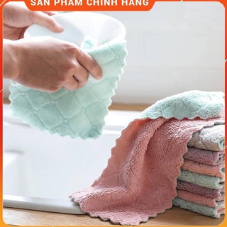 Set 2 khăn lau đa năng khăn lau bếp mẫu 2 mặt