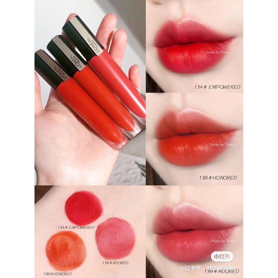 Son Kem Lì Nhẹ Môi, Lên Màu Chuẩn L'Oreal Paris Rouge Signature Matte Liquid Lipstick 7ml