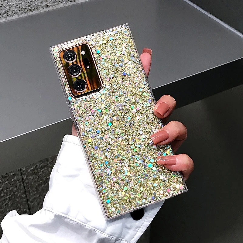 Ốp Điện Thoại Silicone Mềm Đính Kim Tuyến Cho Samsung Galaxy S20 Plus S22 S23 Ultra S21 FE Note 20 S21 + S22 +