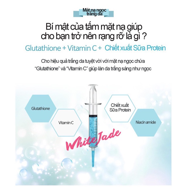 MẶT NẠ BANOBAGI WHITE JADE INJECTION MASK 30ML