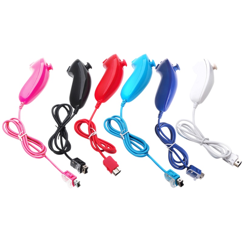 Tay cầm Nunchuck điều khiển từ xa cho máy chơi game Wii Console 5 màu