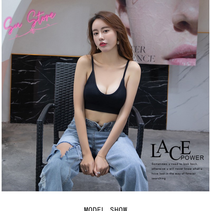 Áo Lót Nữ 2 Dây Cotton Sexy, Áo Bra Hở Lưng Thun Nữ [Mút Có Thể Tháo Rời] - 367 | BigBuy360 - bigbuy360.vn