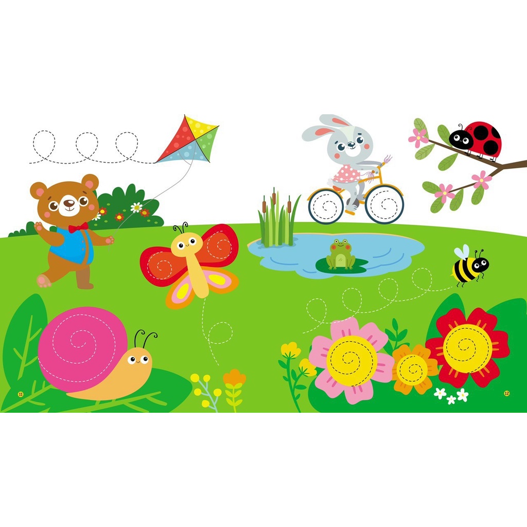 Sách Viết Xóa Song Ngữ Anh Việt đầu tiên bộ 4 cuốn Alphabet Numbers  TẶNG KÈM 2 BÚT