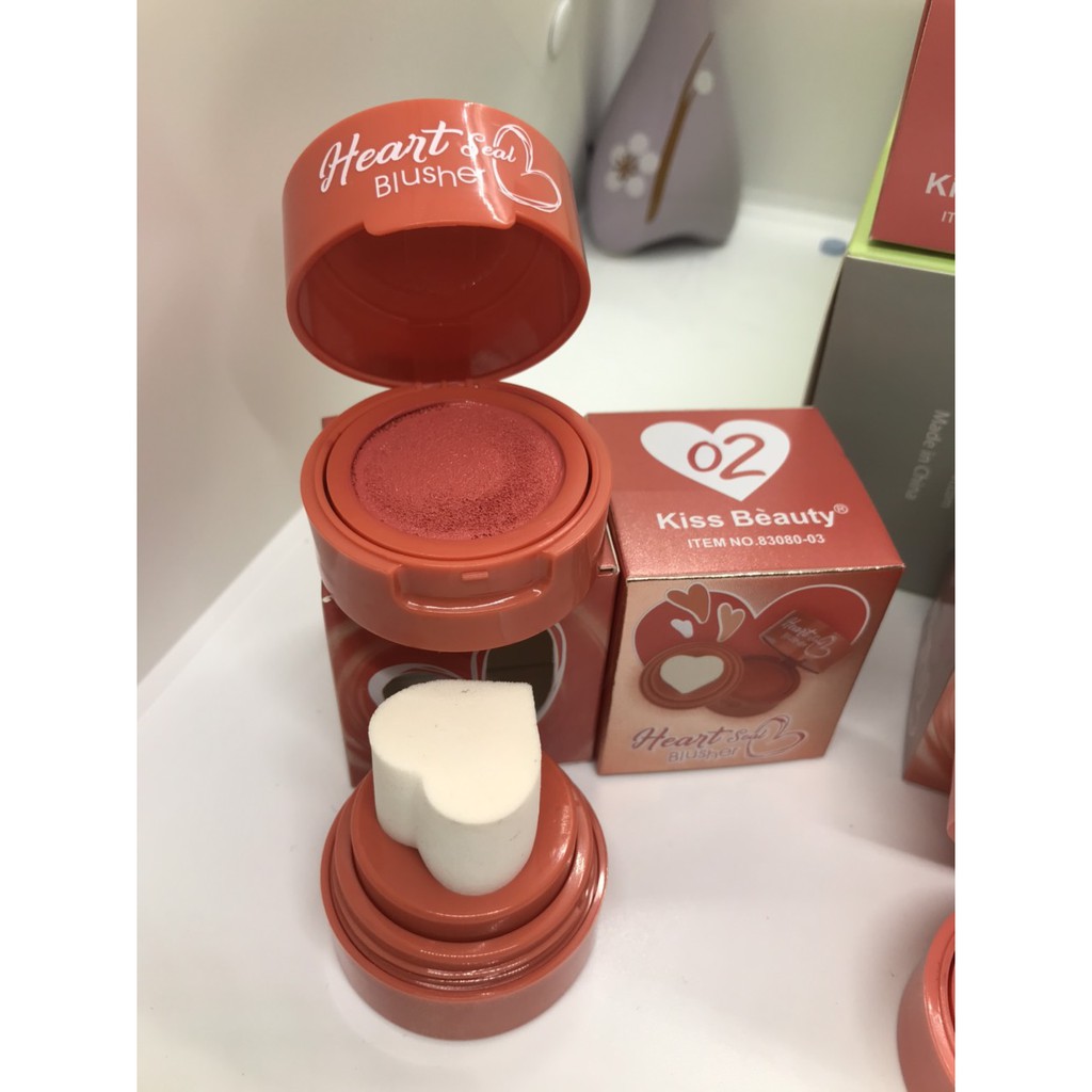 Má hồng cushion trái tim HeartSeal Kissbeauty | BigBuy360 - bigbuy360.vn