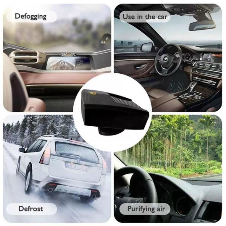 Quạt sưởi trên xe ô tô, ngăn sương mù đọng trên kính.