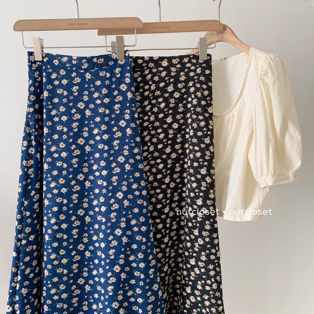 Chân váy in hoa nhí dáng dài _ CV0035 | BigBuy360 - bigbuy360.vn