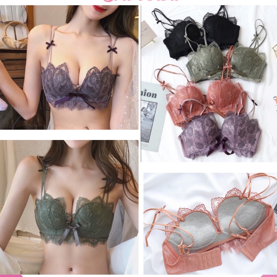 Áo Lót Ren Vương Miện Không Gọng CARLA Mút Mềm Gợi Cảm 9039