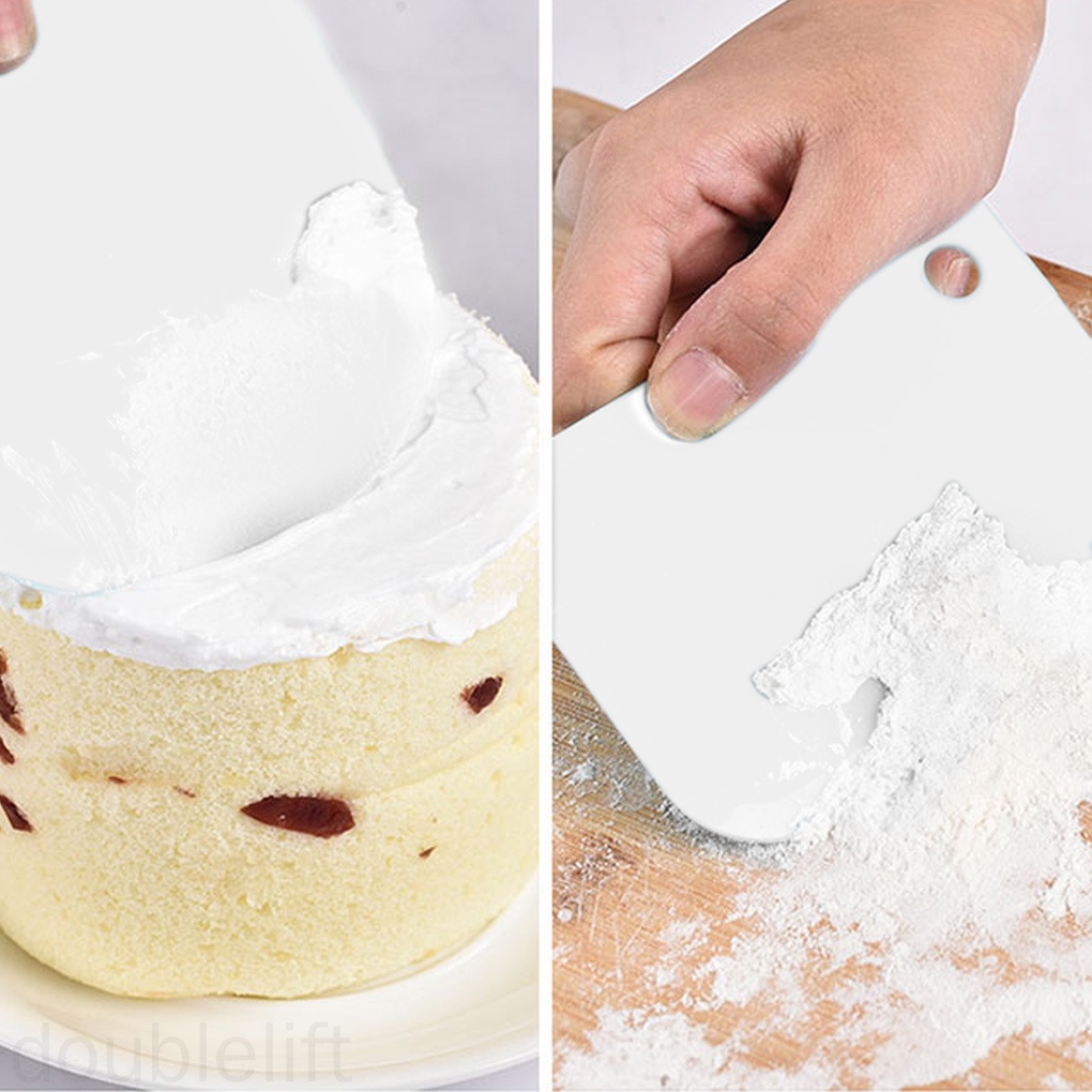 Set 3 Dụng Cụ Chà Láng Bánh Kem Bằng Nhựa Tiện Dụng Diy