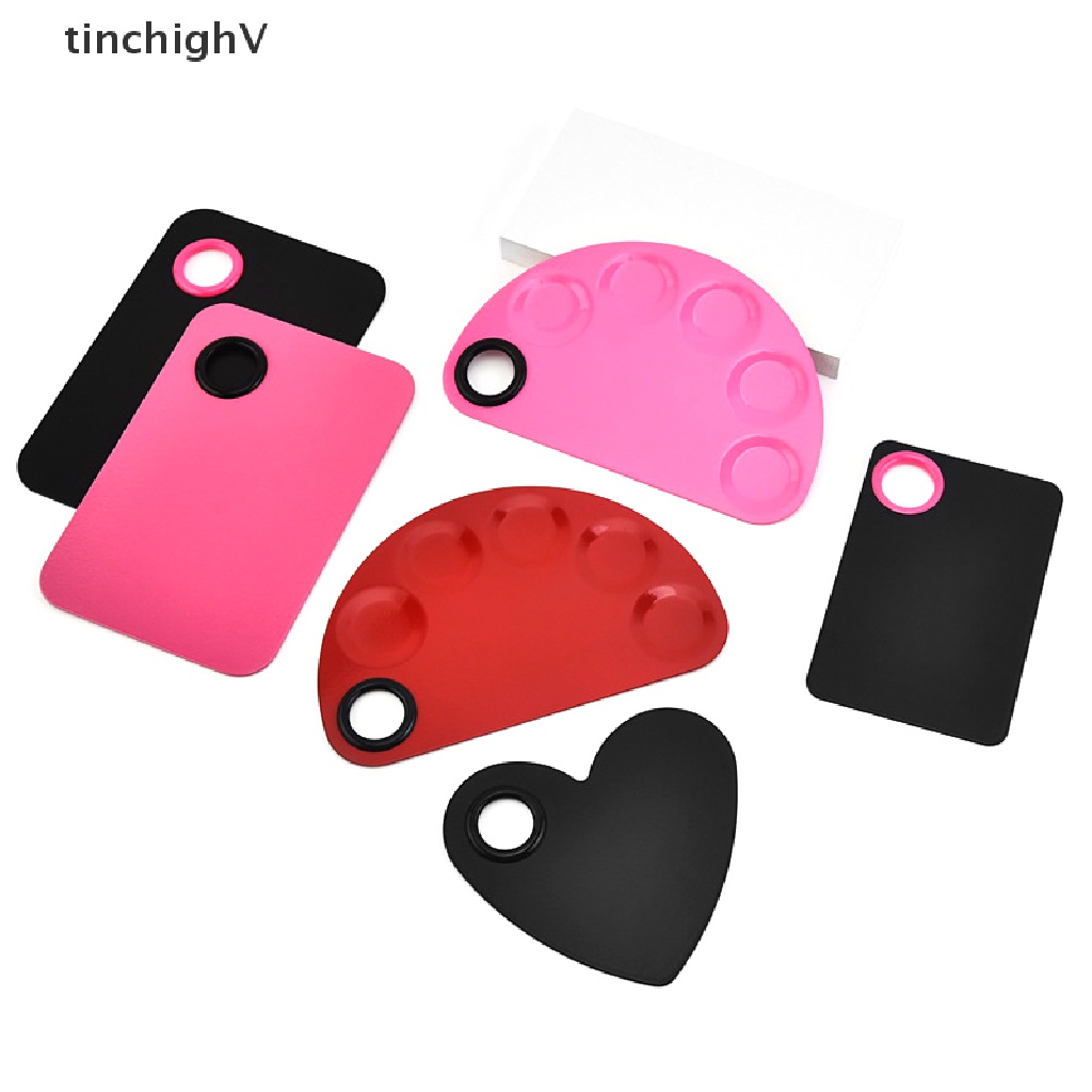 Set 2 Bảng Đựng Màu Vẽ Móng Bằng Thép Không Gỉ