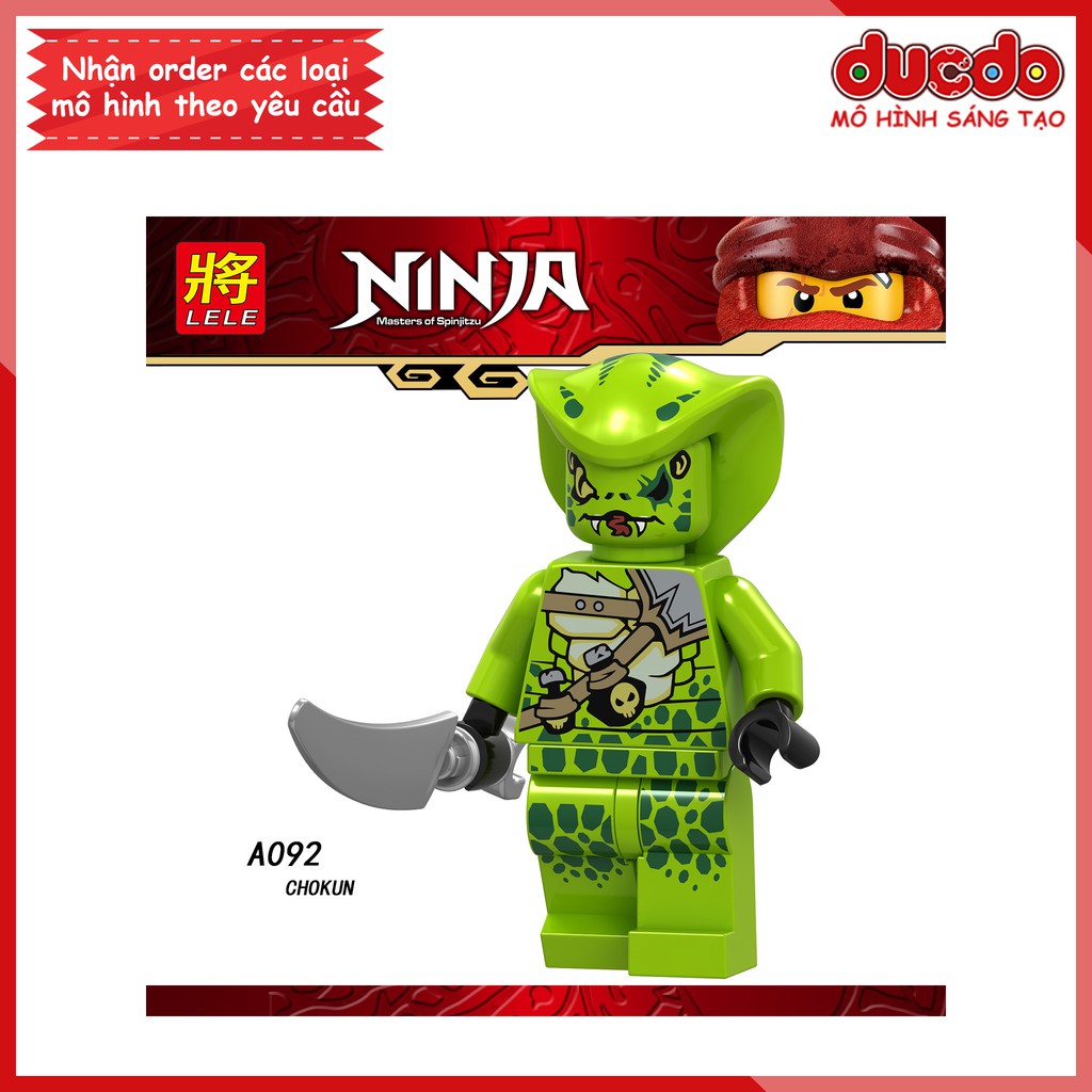 Minifigures các nhân vật Ninjago tuyệt đẹp - Đồ chơi Lắp ghép Xếp hình Mini Mô hình Ninja LeLe A090-A097