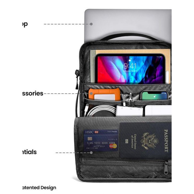 Túi đeo Tomtoc  Urban Shoulder bags for Ultrabook 13.3″/15" - H14 Black