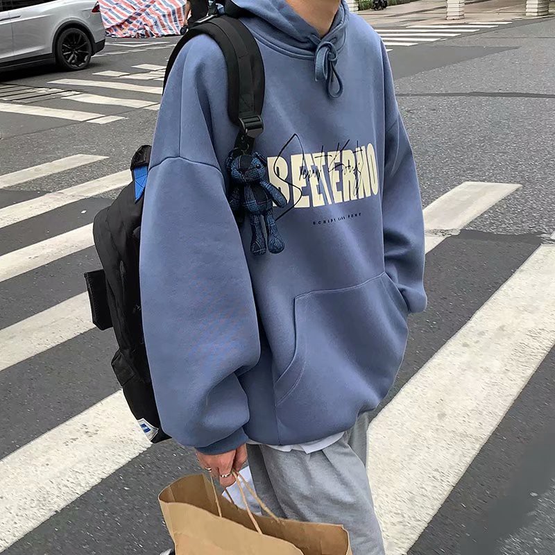 Áo Hoodie Dáng Rộng Tay Dài In Chữ Tiếng Anh Cá Tính | BigBuy360 - bigbuy360.vn