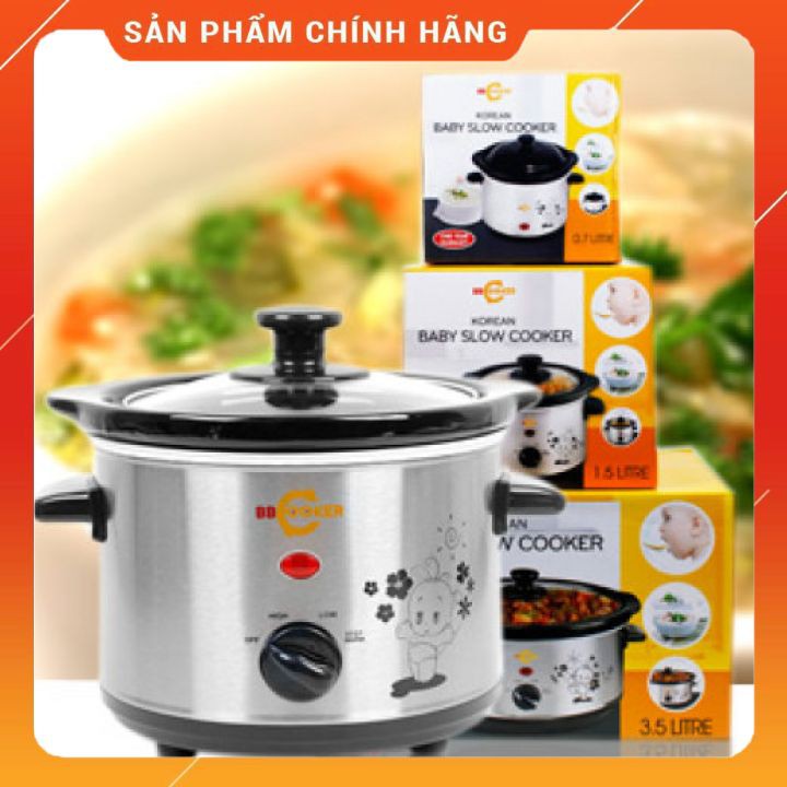 Nồi nấu cháo cho bé BBCooker chính hãng 1.5L