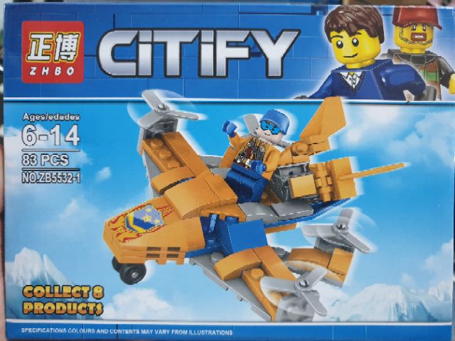 Lego zhbo 5532 city thành phố xây dựng xe đua máy bay tàu thủy công nông tải lắp ráp thông minh