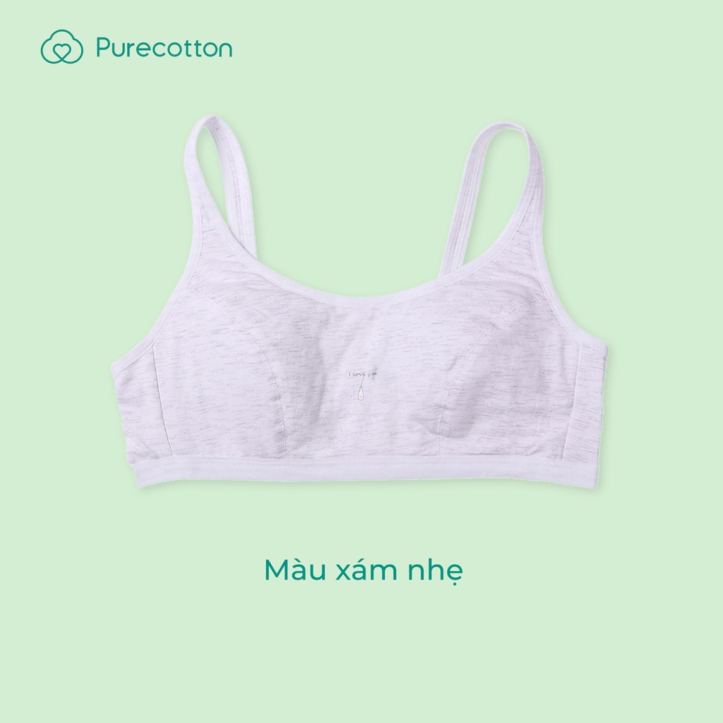 Áo lá học sinh Love Bra Purecotton chất liệu cotton cao cấp cho bé gái mới lớn kiểu dáng chui đầu không đệm PC067