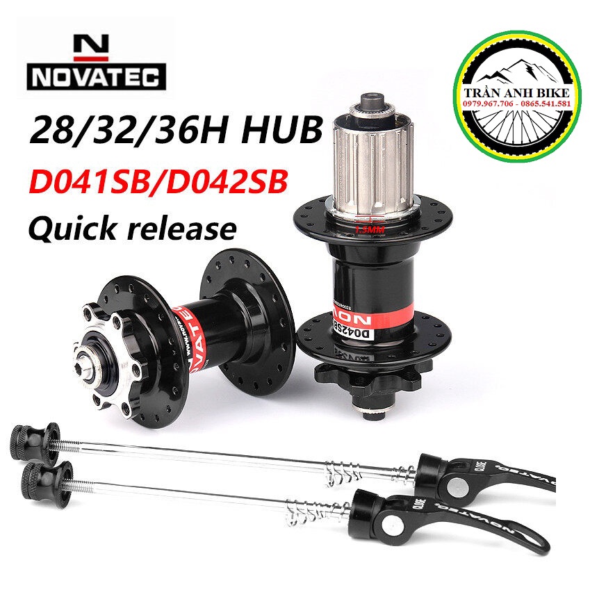 Moay ơ Hub xe đạp Novatec D041SB/D042SB 32 lỗ