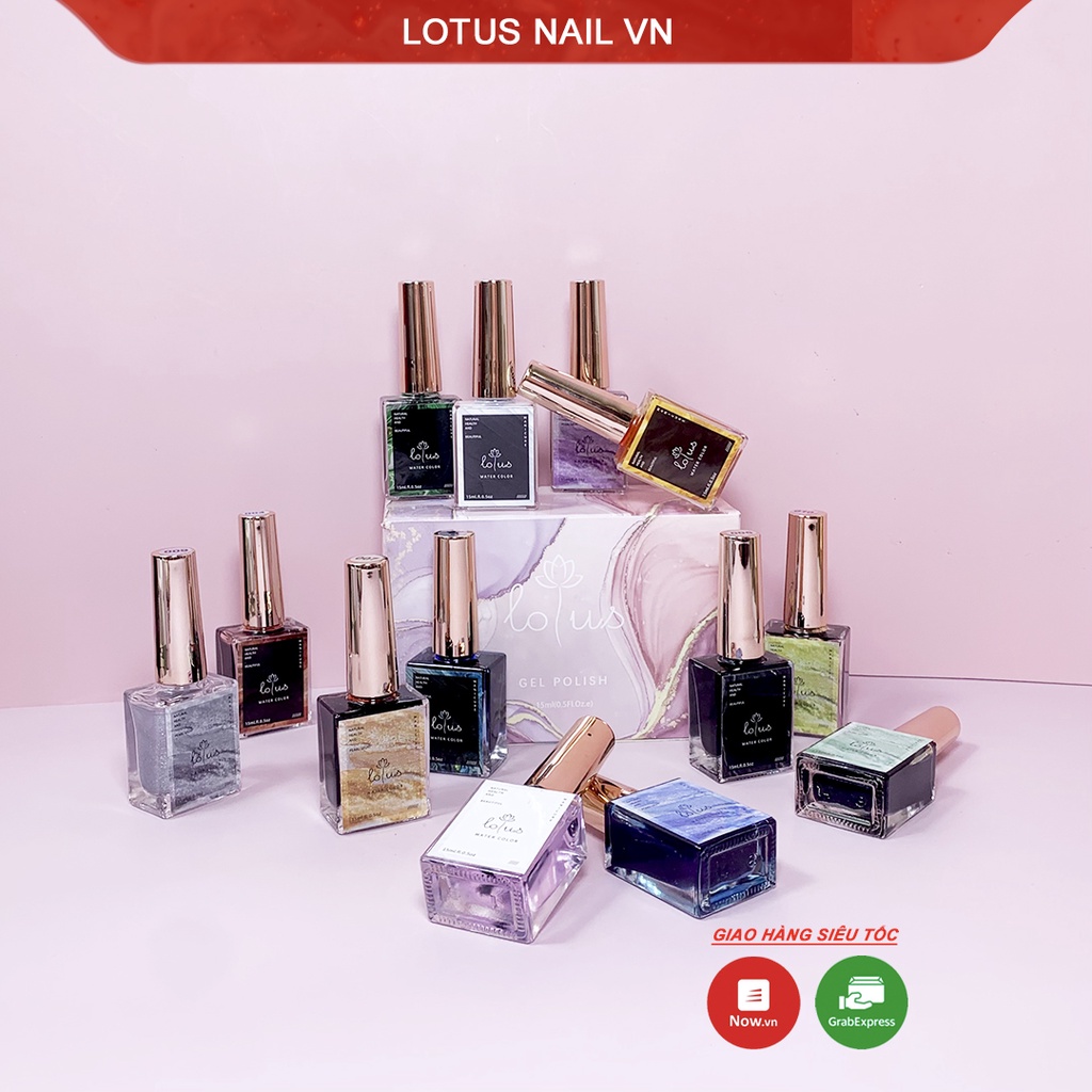 Cồn loang nail tạo vân đá Lotus cao cấp chai 15ml