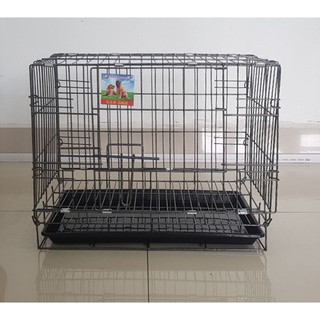 Lồng chuồng chó mèo bằng sắt sơn tĩnh điện gấp gọn A312