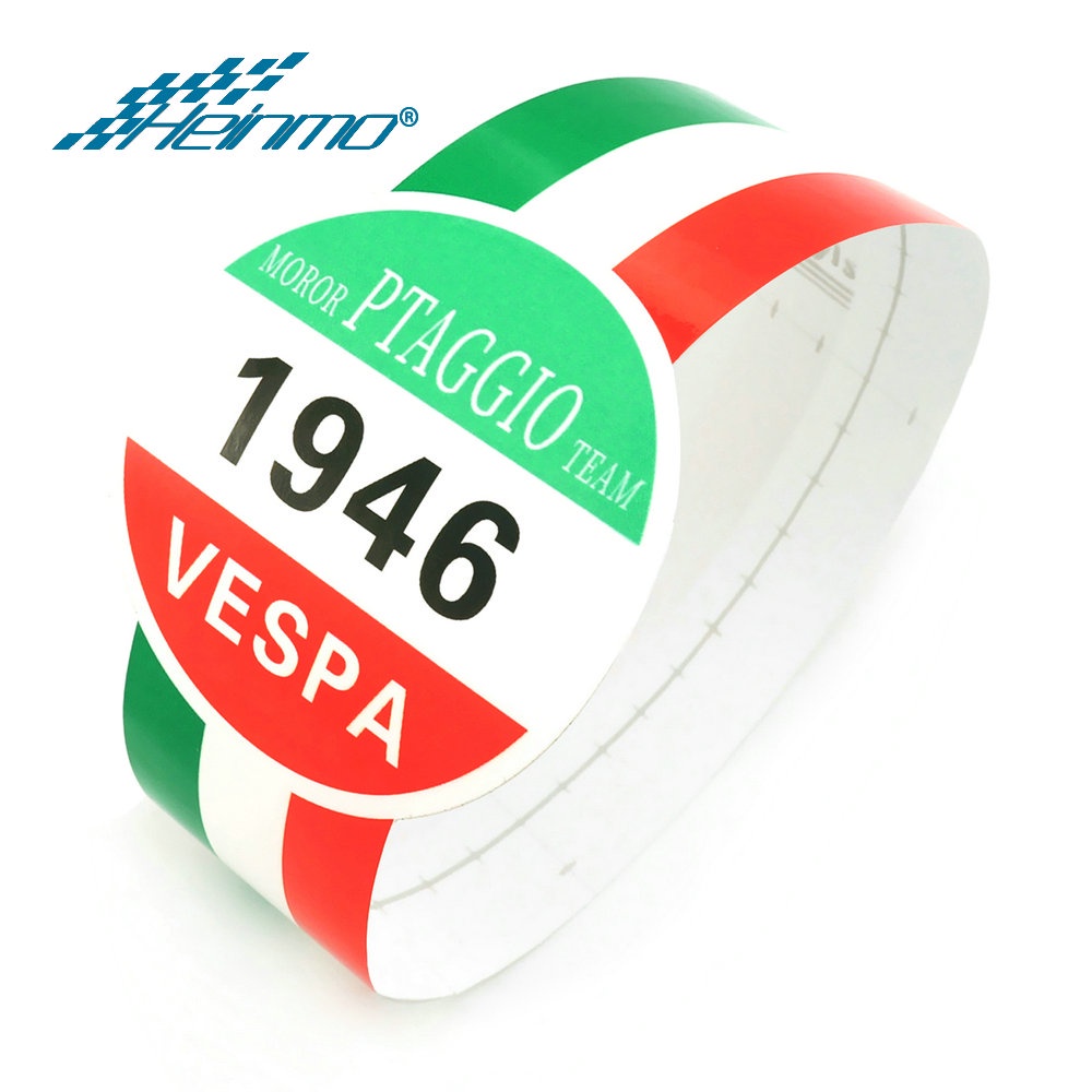 Sticker Cờ Ý Phản Quang Dán Trang Trí Xe Mô Tô Vespa GTS Sprint Primavera 125 150