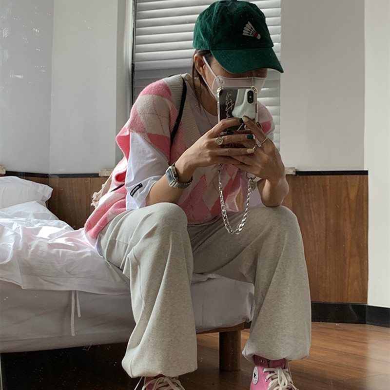 Áo len nữ cộc tay cổ tròn thời trang Hàn