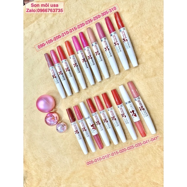 Son Maybelline Superstay 24h Color 2Step Liquid  mỹ