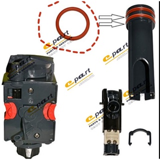 Ron cối ép máy cà phê delonghi. gioăng silicon màu đỏ 0350-41