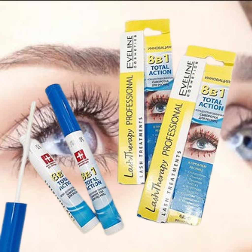 Dưỡng Mi EVELINE 8 in 1-TOTAL ACTION LASH THERAPY PROFESSIONAL,Chăm Sóc Cho Mi.