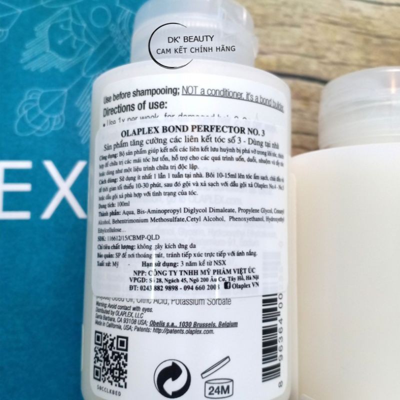 🥇Hấp OLAPLEX Phục Hồi Số 3 Kết Nối Các Liên Kết Tóc Tại Nhà | BigBuy360 - bigbuy360.vn