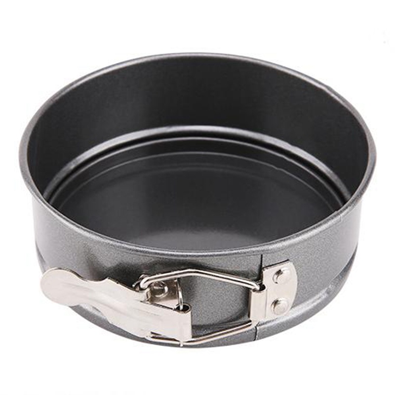 Khuôn Nướng Bánh Hình Tròn Bằng Carbon Chống Dính Có Thể Tháo Rời Tiện Dụng 24cm