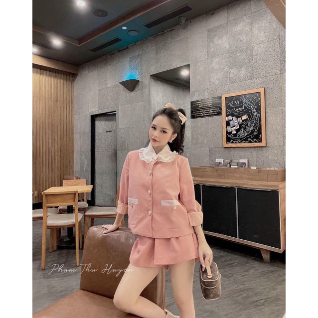 SET Áo Cổ Bèo &quot;Bigsize&quot; 2 Túi