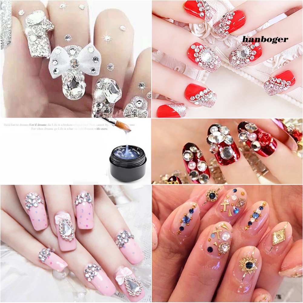 Keo dán đá trang trí móng tay nghệ thuật tiện dụng 8ml