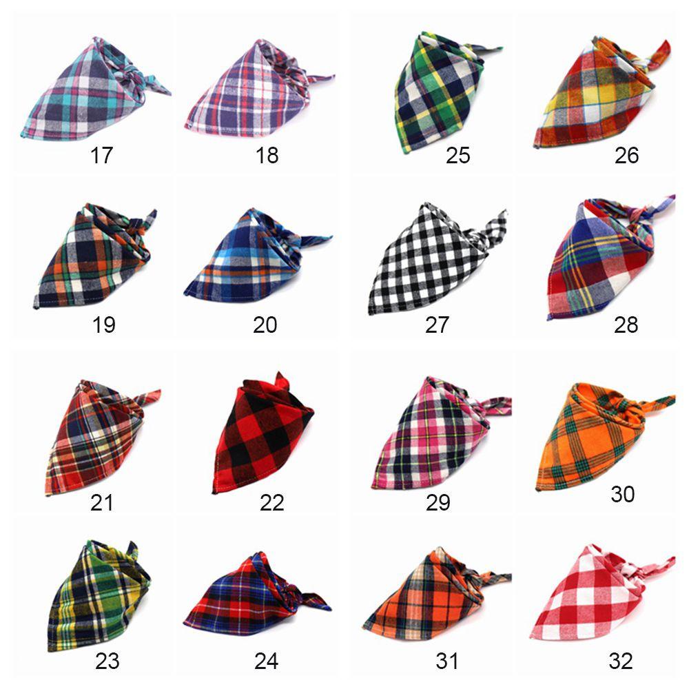 Mocho Khăn Choàng Cổ Bandana Kẻ Sọc Cổ Điển Có Thể Giặt Rửa Cho Chó Mèo Kerchief
