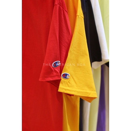 THE AMERICAN BOX Áo thun trơn Champion basic tagless tee T425 authentic