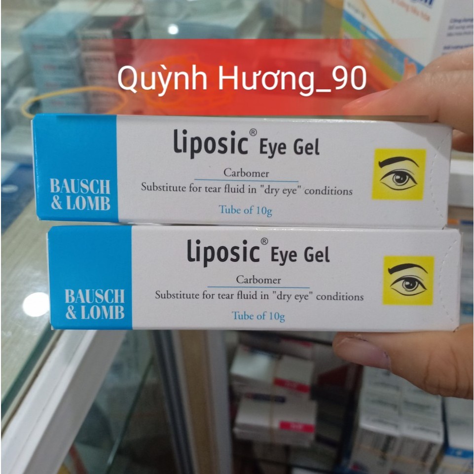 Gel tra mắt LIPOSIC 10G giúp giảm khô mắt,dưỡng mắt