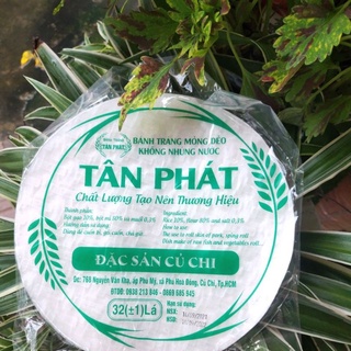 Bánh tráng dẻo dùng cuốn đặc sản củ chi 32 lá