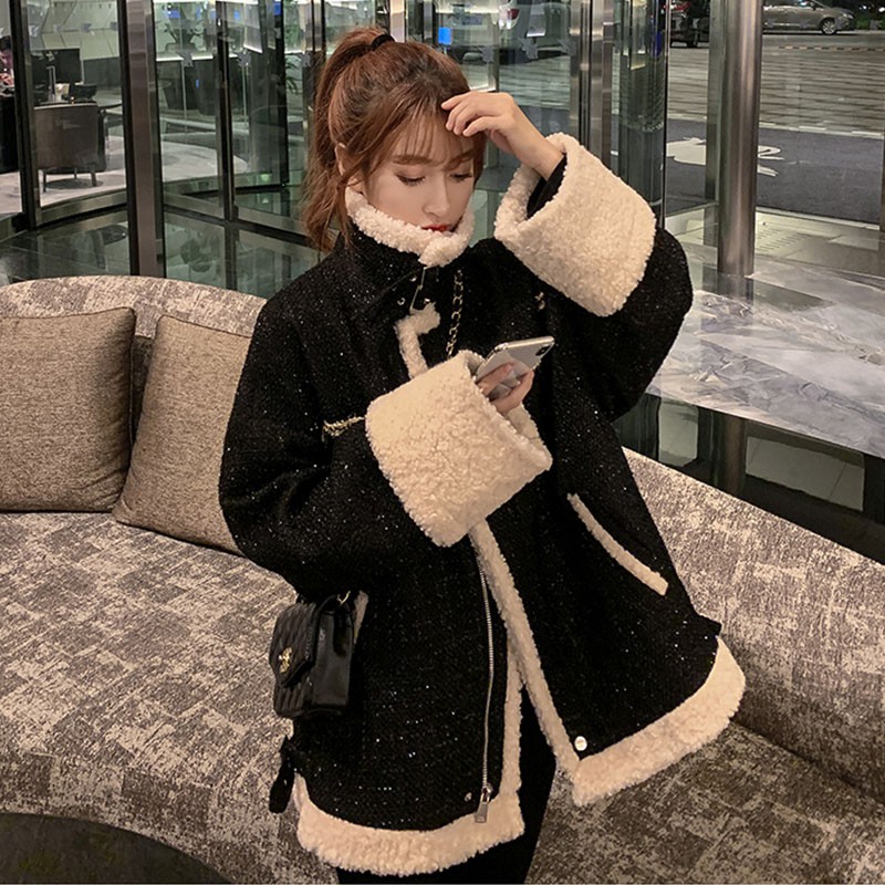 (Hàng Đẹp)Ảnh thật 5 hình cuối-2W60.Áo khoác dạ Tweed lông cừu thu đông sang chảnh