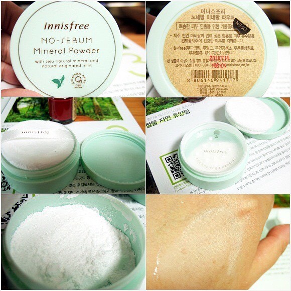 Phấn Phủ Kiềm Dầu Dạng Bột Khoáng Innisfree No Sebum Mineral Powder 5g