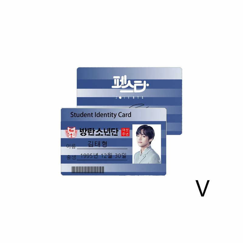 Thẻ dán hình thành viên nhóm nhạc KPOP BTS độc đáo